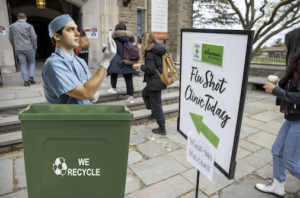 Cornell’s Commitment to Sustainability: Flu Shot Clinics to Reuse Needles, Bandages